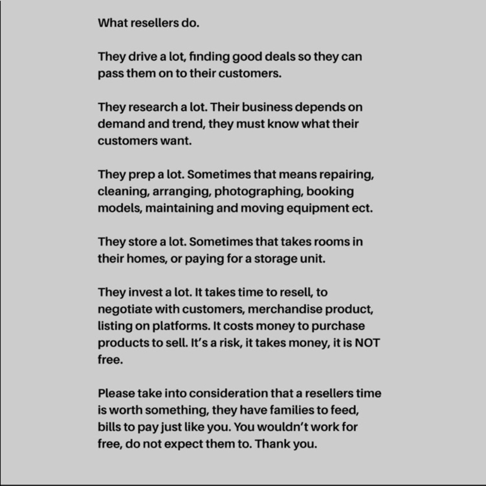 Buyers please read.